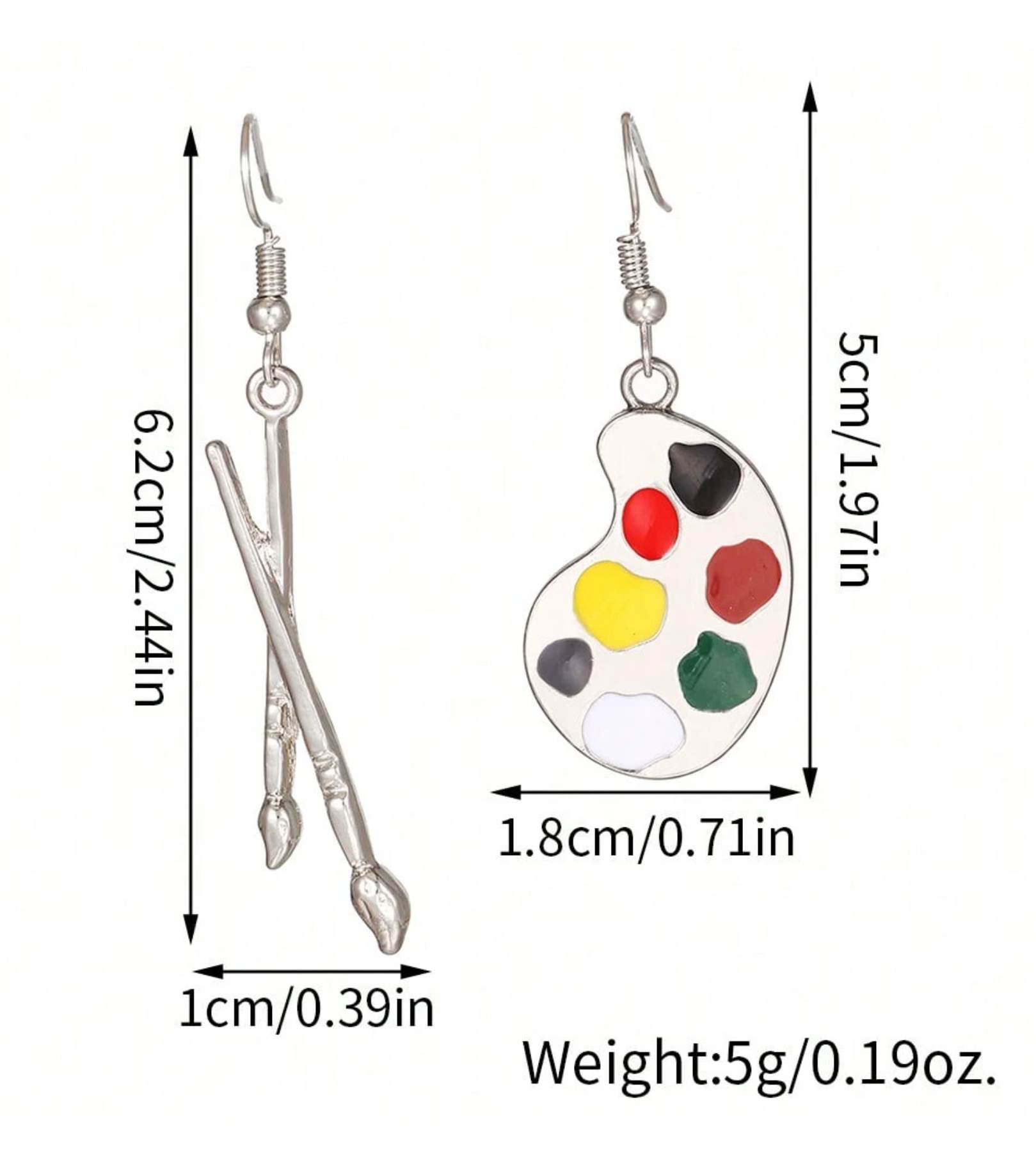 1 Pair Palette Dangles
