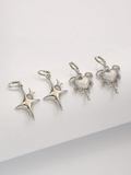 4 Pcs Opaline Earing Set
