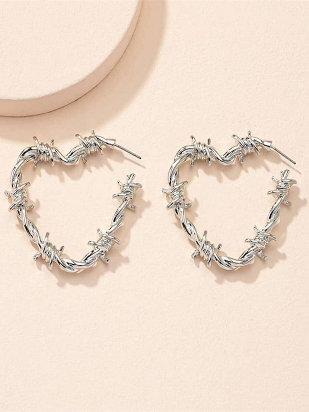 Barbed Hoop Earrings