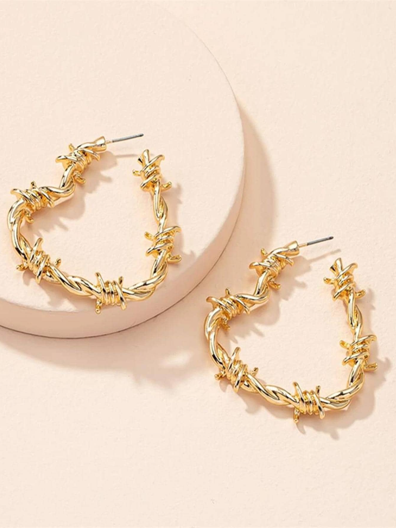 Barbed Hoop Earrings