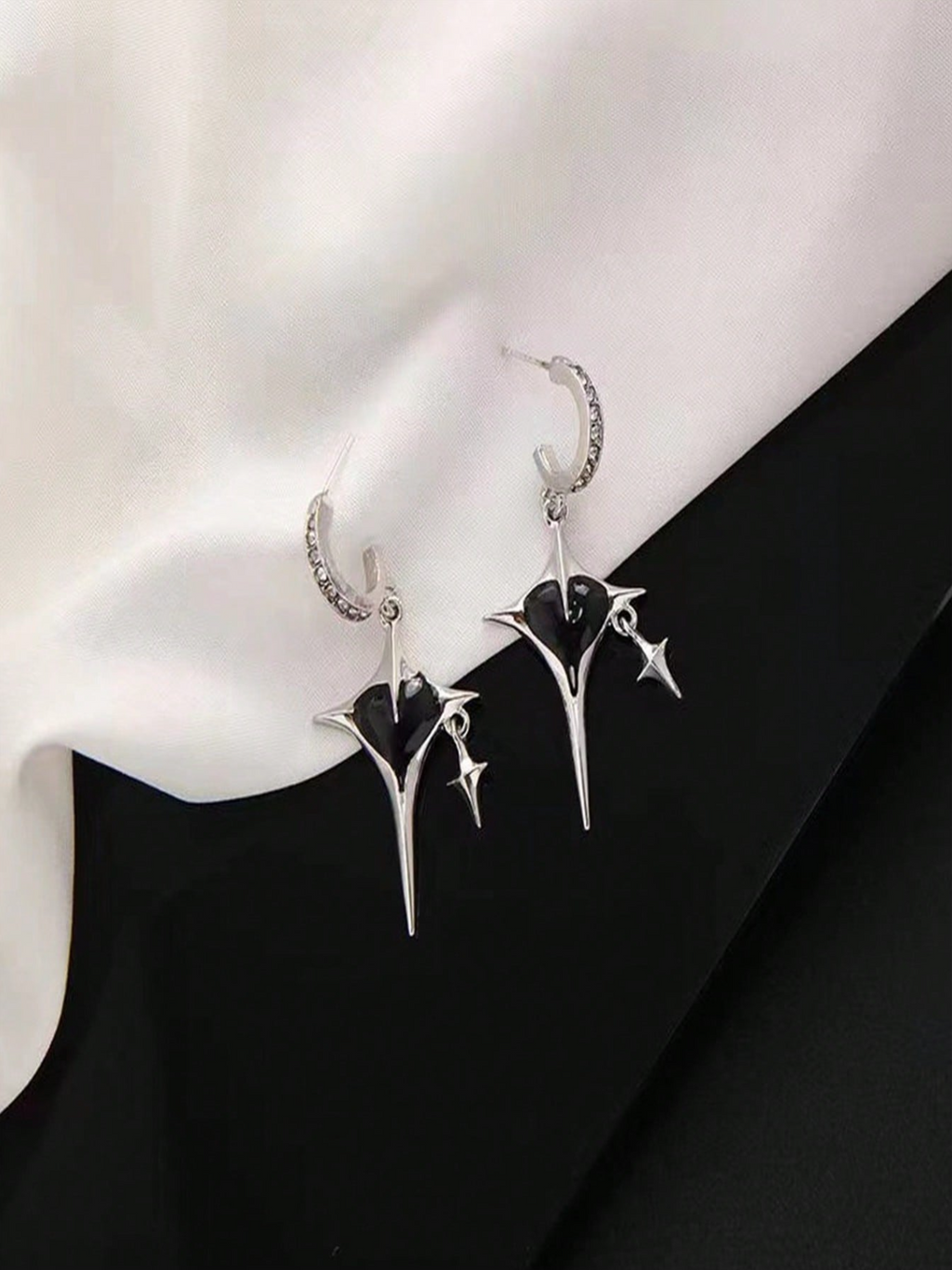 Shadow Star Earrings