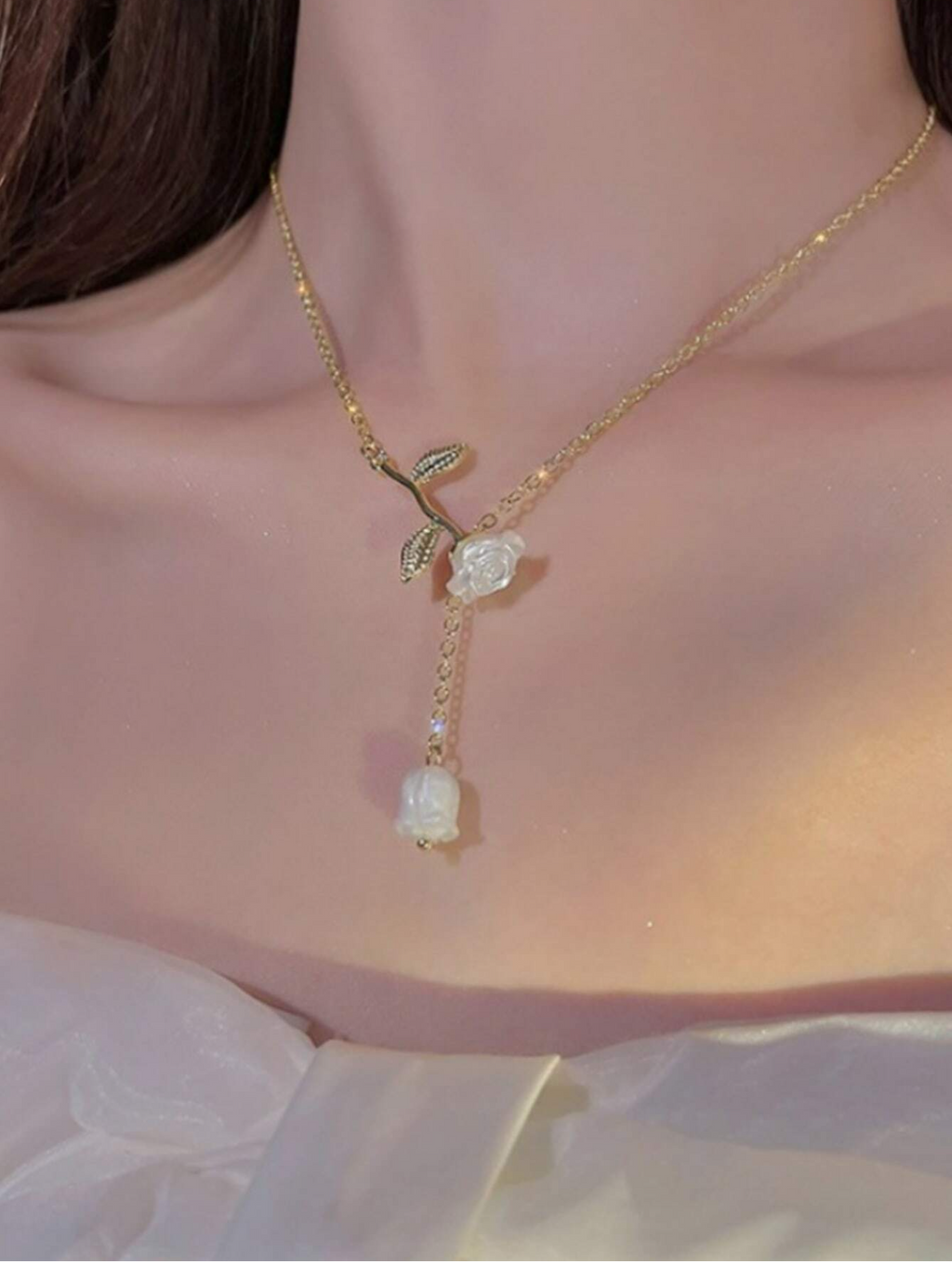 Rose Y-Pendant