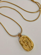 Vintage Flora Coin Pendant