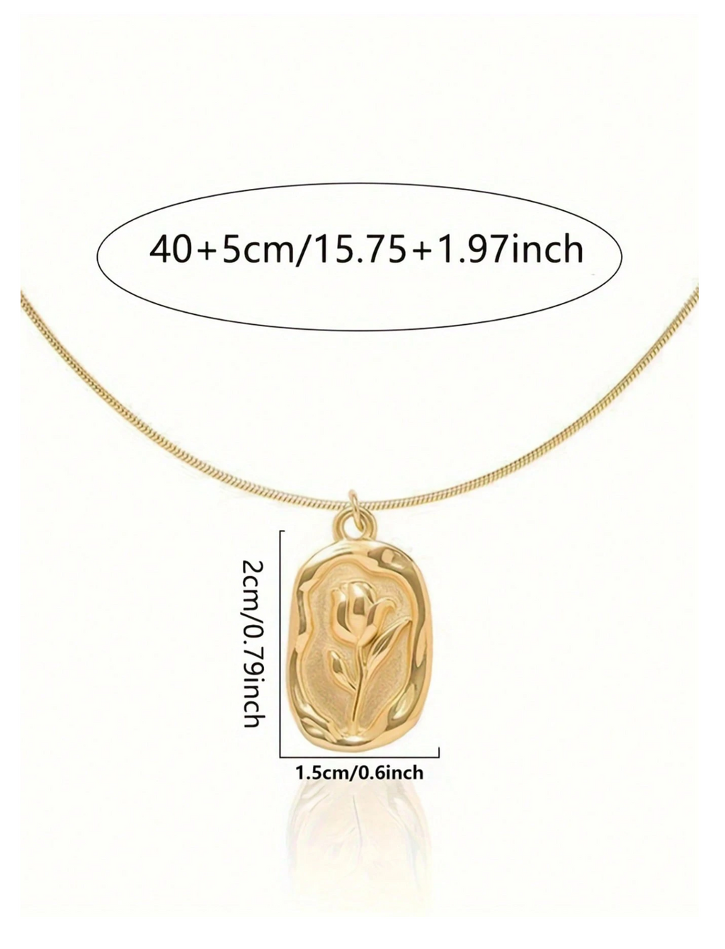 Vintage Flora Coin Pendant