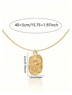 Vintage Flora Coin Pendant