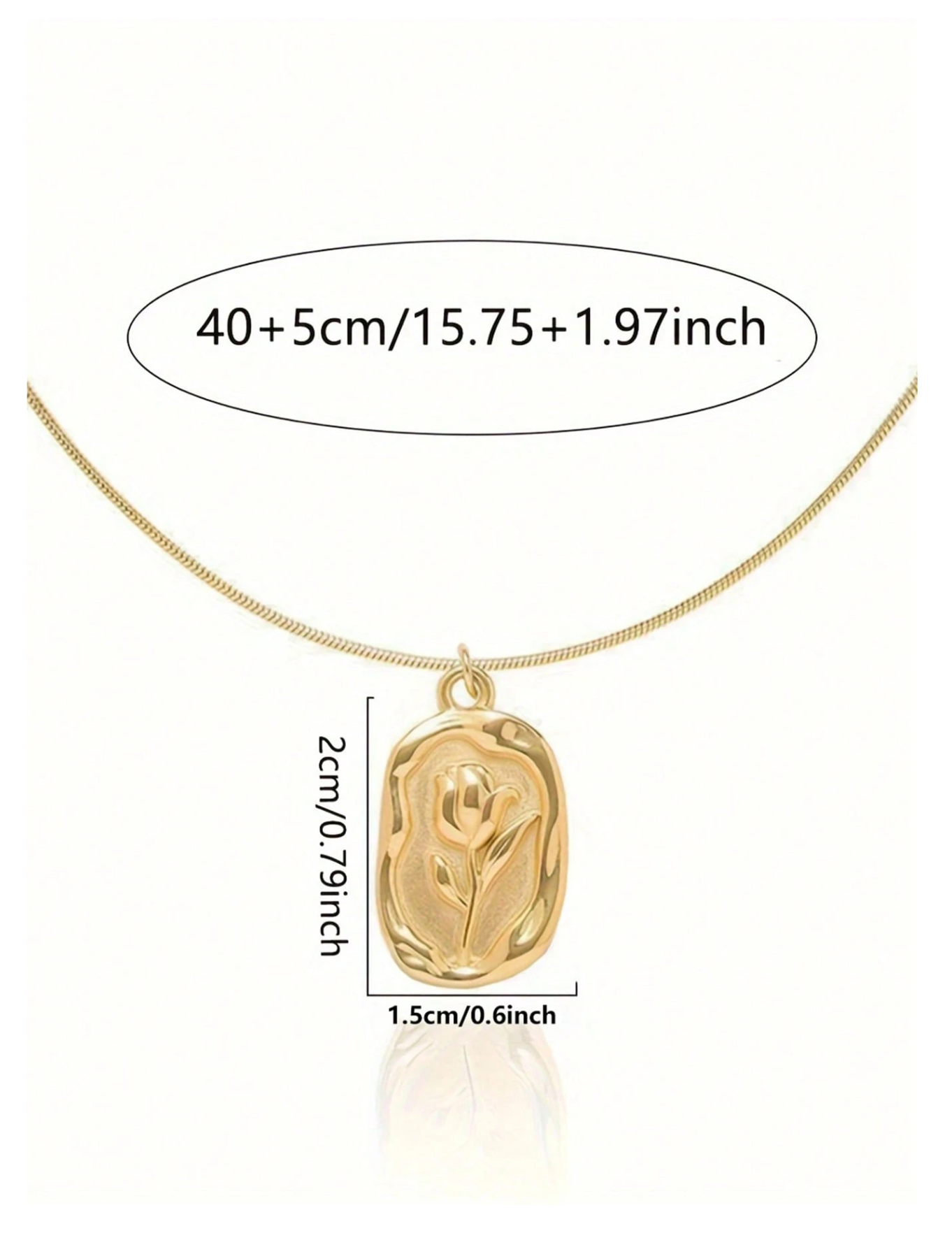 Vintage Flora Coin Pendant