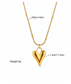 Elongated Heart Pendant