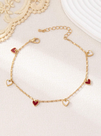 Heart Charm Anklet