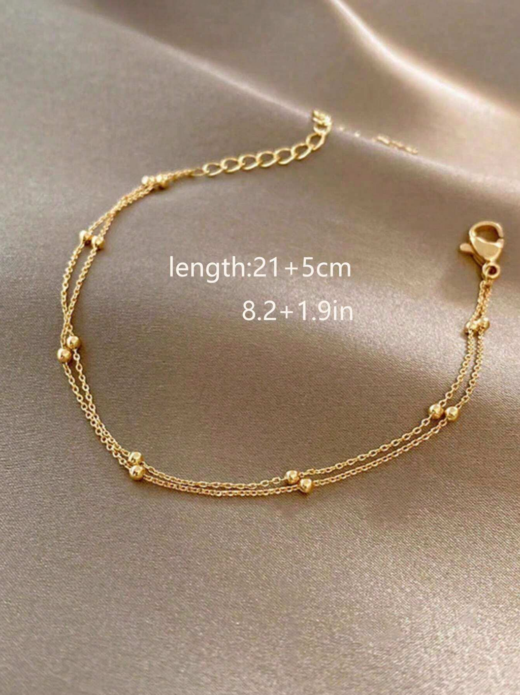 Orbit Double-Layered Anklet