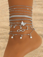 5-9 Pcs Anklet Set