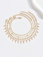 4 Pcs Anklet Set