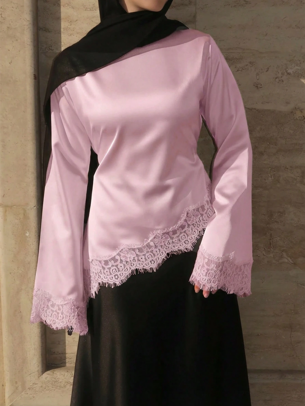 Lace Trim Blouse