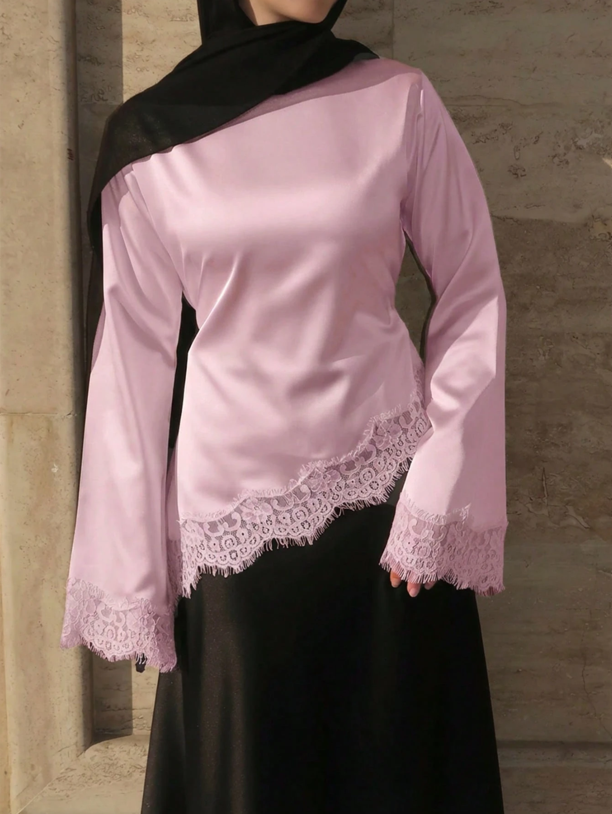 Lace Trim Blouse