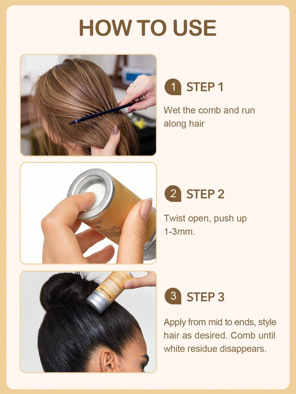 Hair Styling Wax Stick