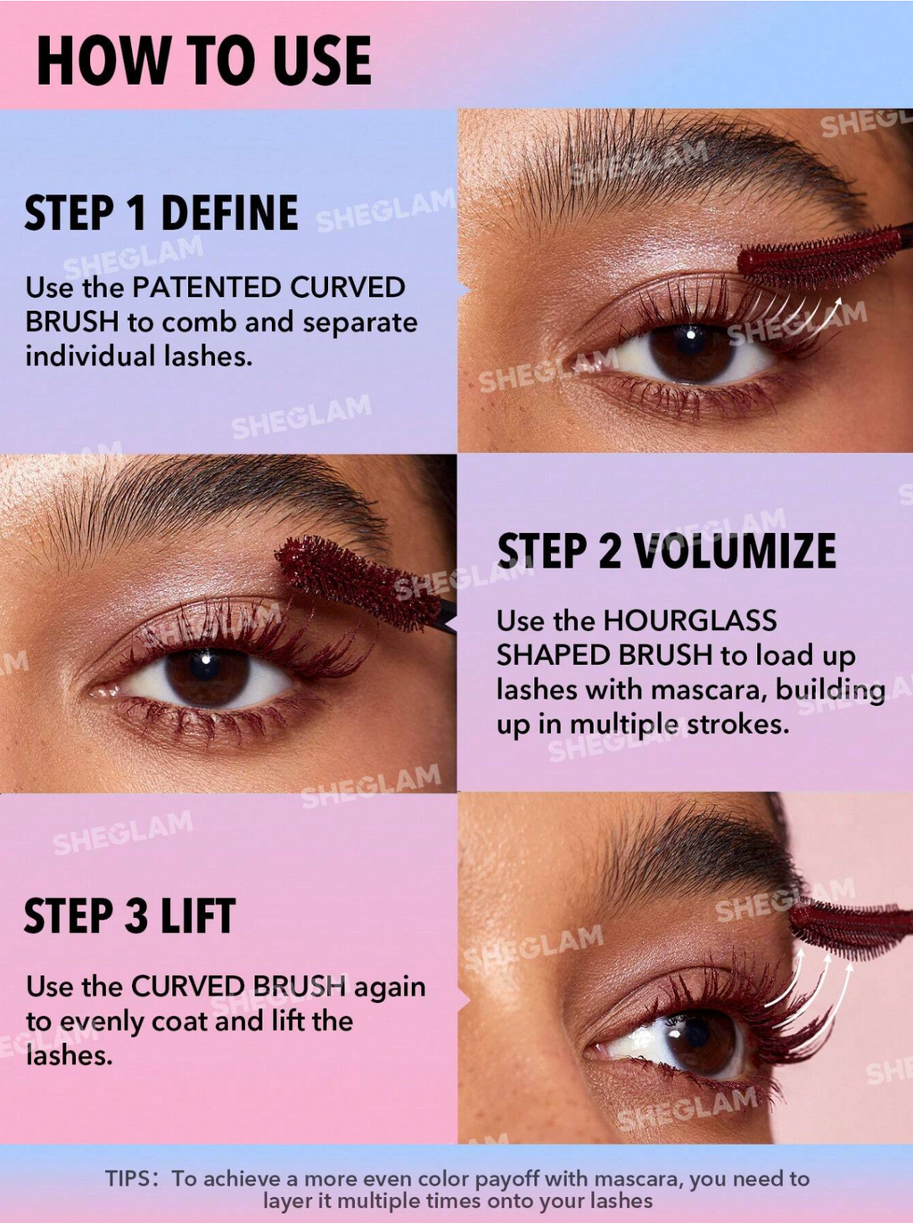SHEGLAM All-In-One Volume & Length Waterproof Mascara SHEGLAM