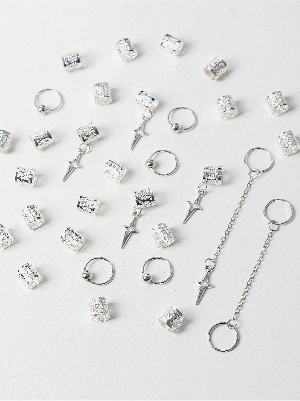 30 Pcs Hair Metal Beads Elitaire