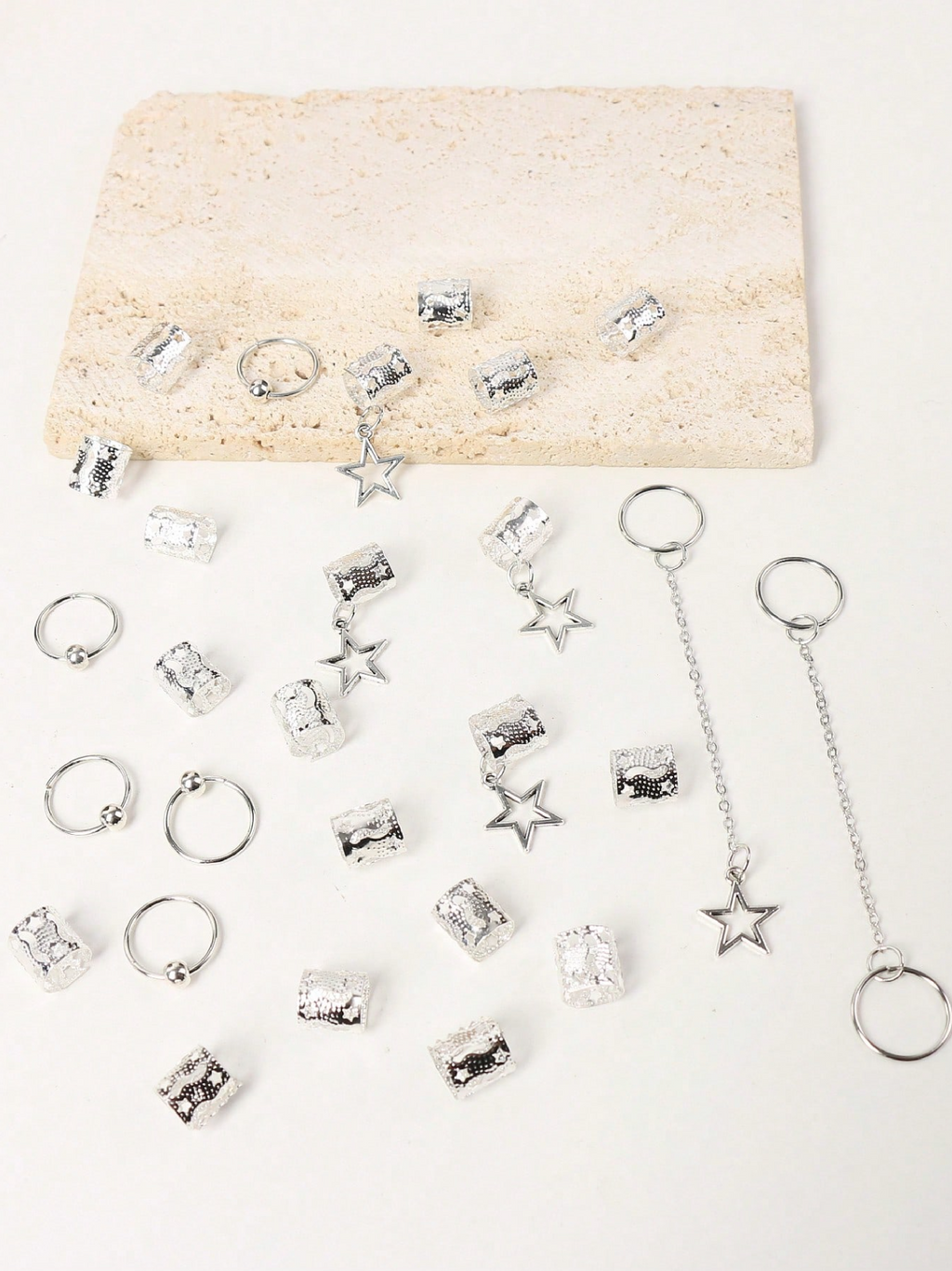 30 Pcs Hair Metal Beads Elitaire