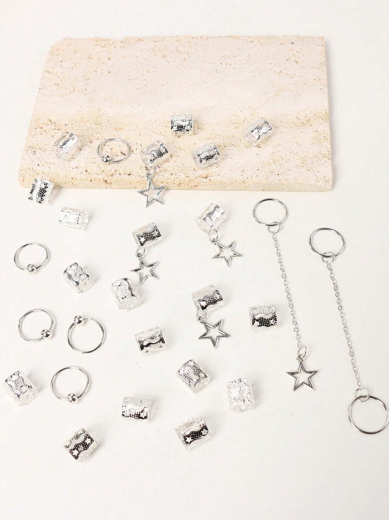 30 Pcs Hair Metal Beads Elitaire