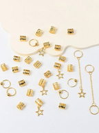 30 Pcs Hair Metal Beads Elitaire