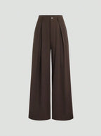 Pleated Wide-Leg Pants Elitaire