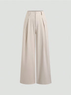 Pleated Wide-Leg Pants Elitaire