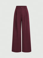 Pleated Wide-Leg Pants Elitaire