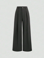 Pleated Wide-Leg Pants Elitaire