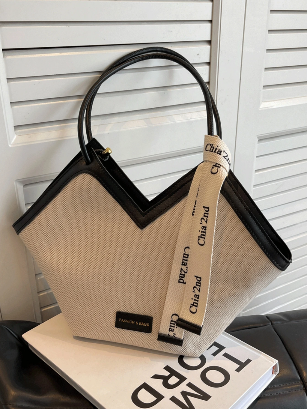 The Ribbon-Accent Tote Elitaire