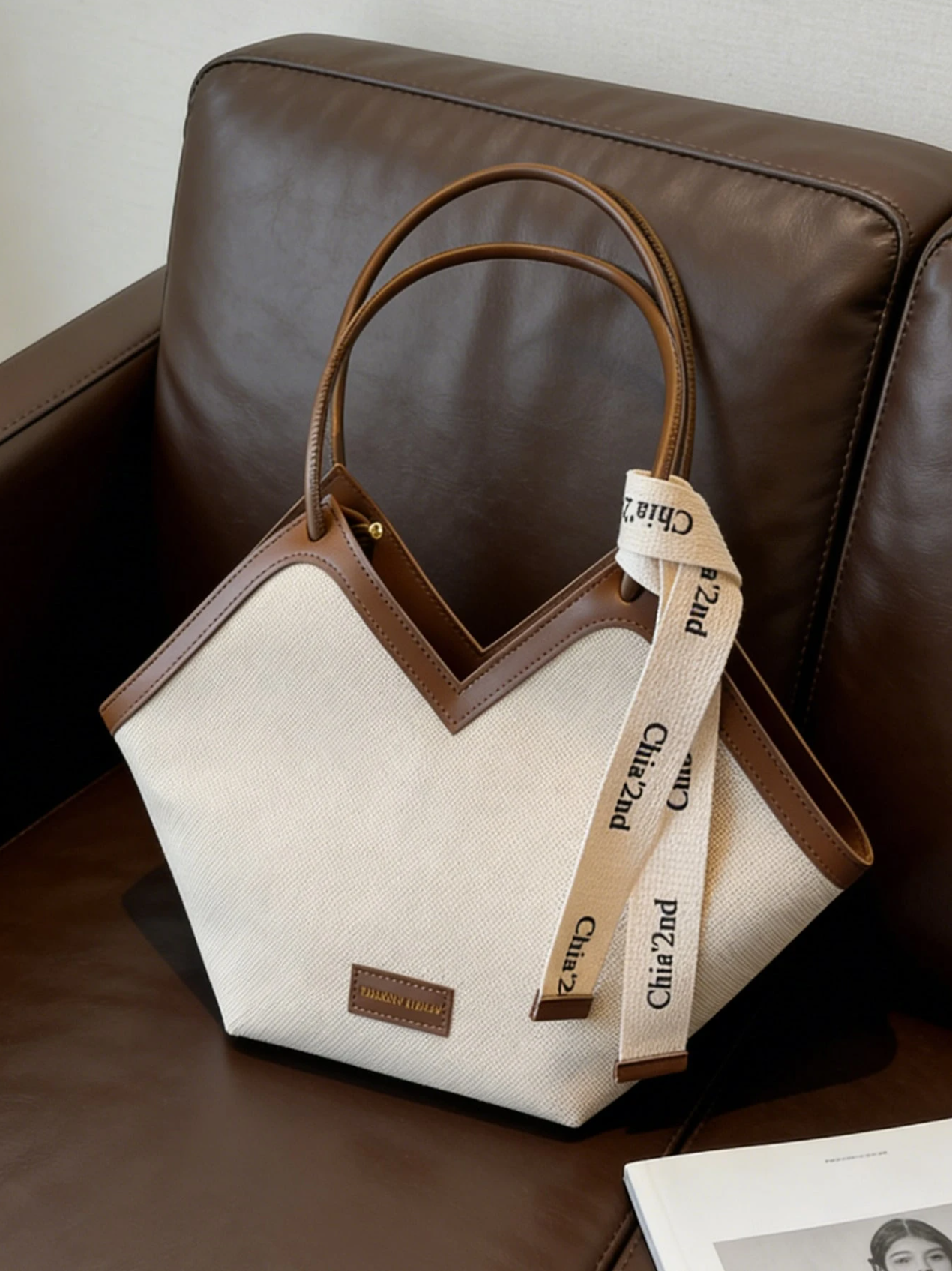 The Ribbon-Accent Tote Elitaire