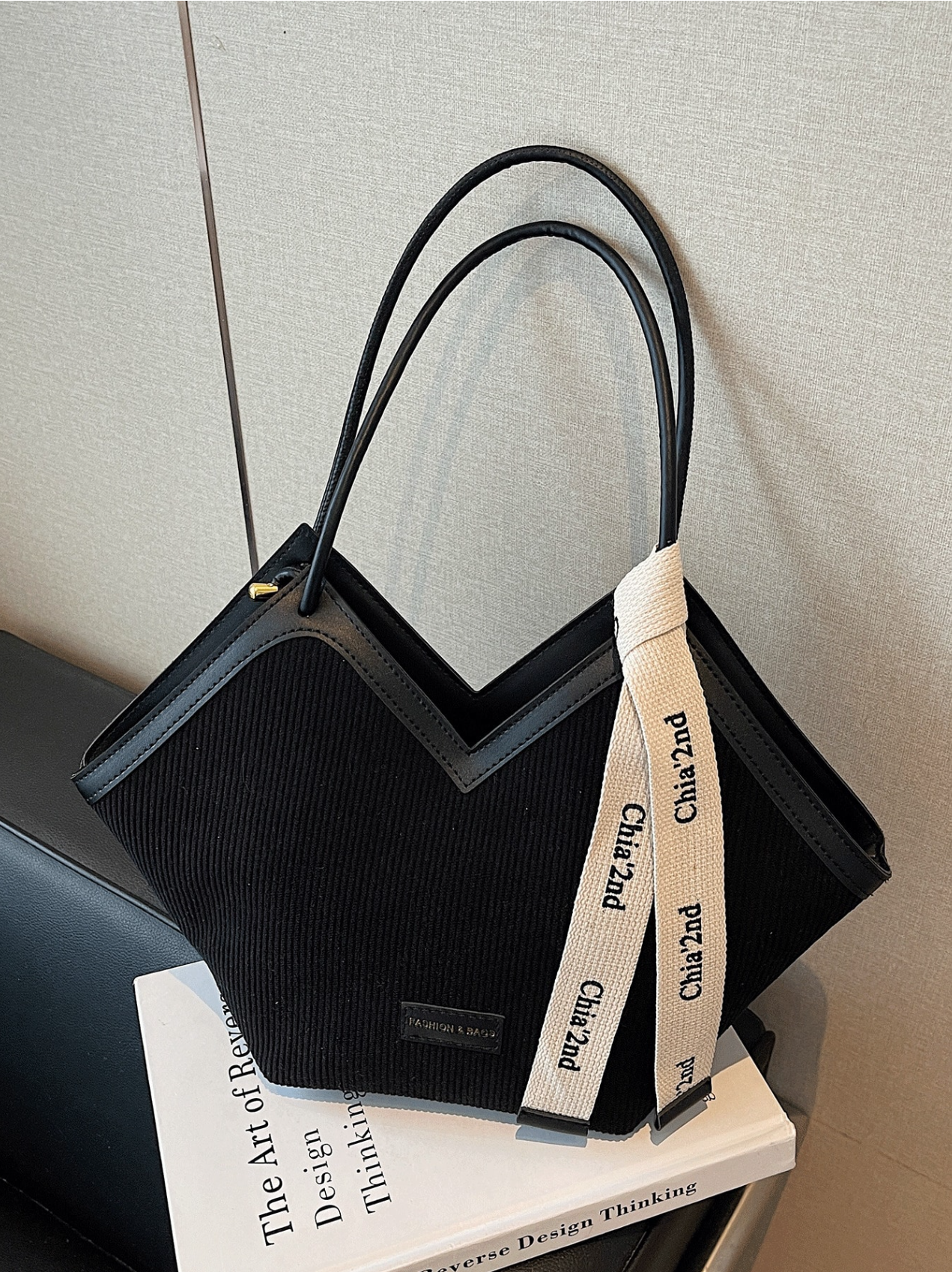 The Ribbon-Accent Tote Elitaire
