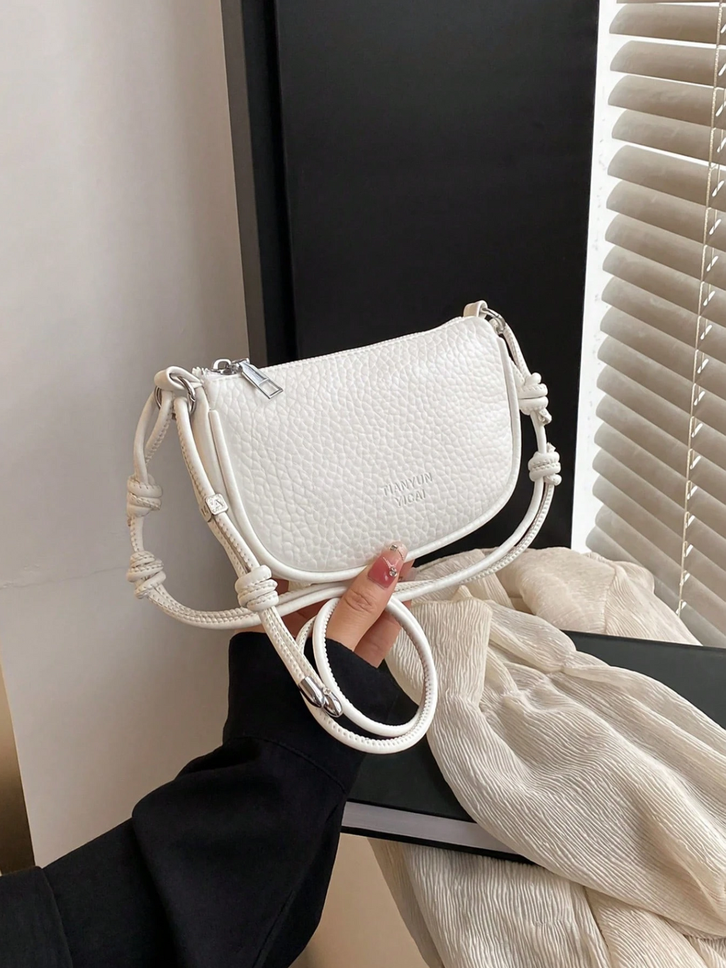 Textured-Detail Bag Elitaire