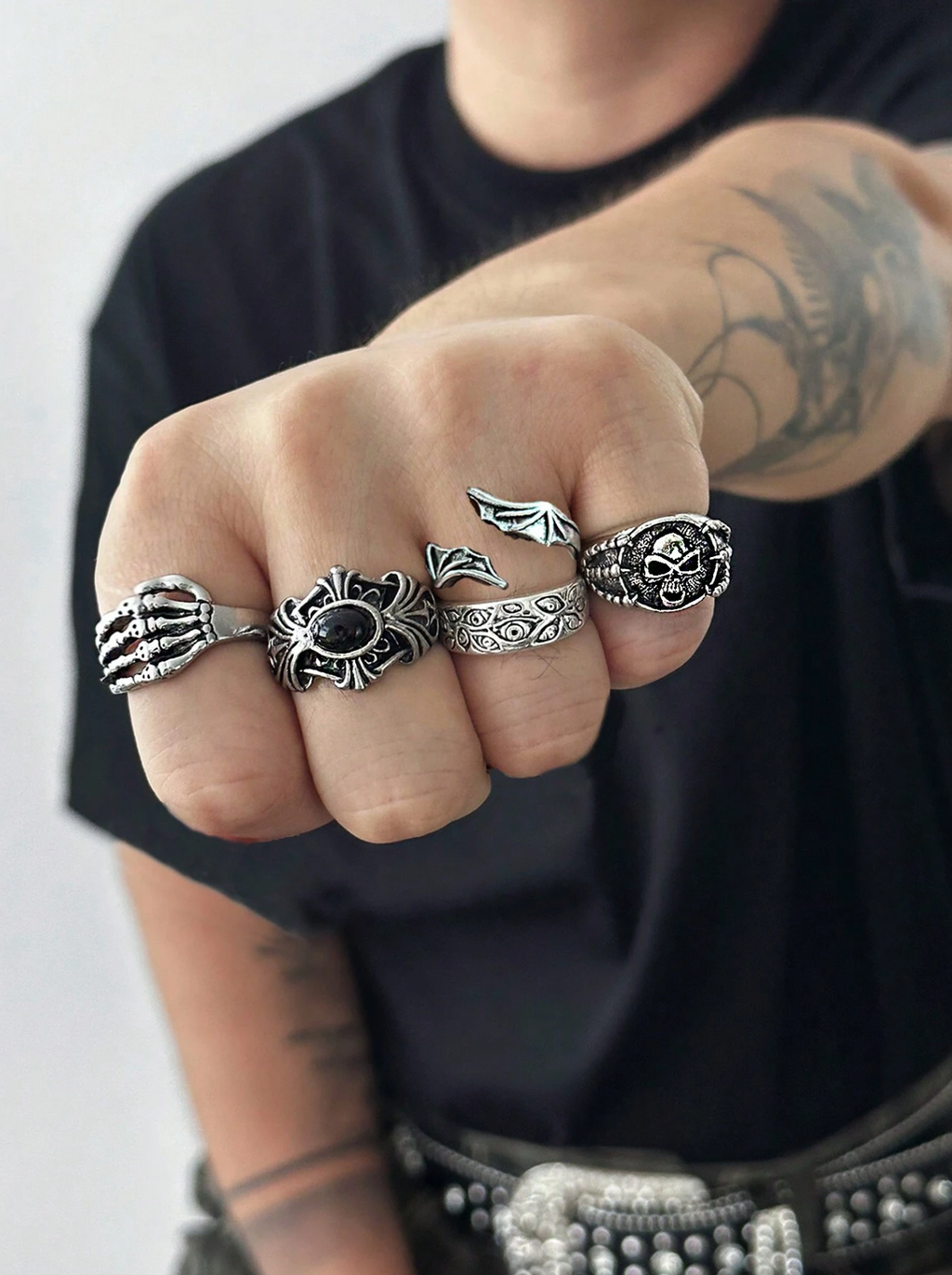 5 Pcs Crypt Ring Set Elitaire