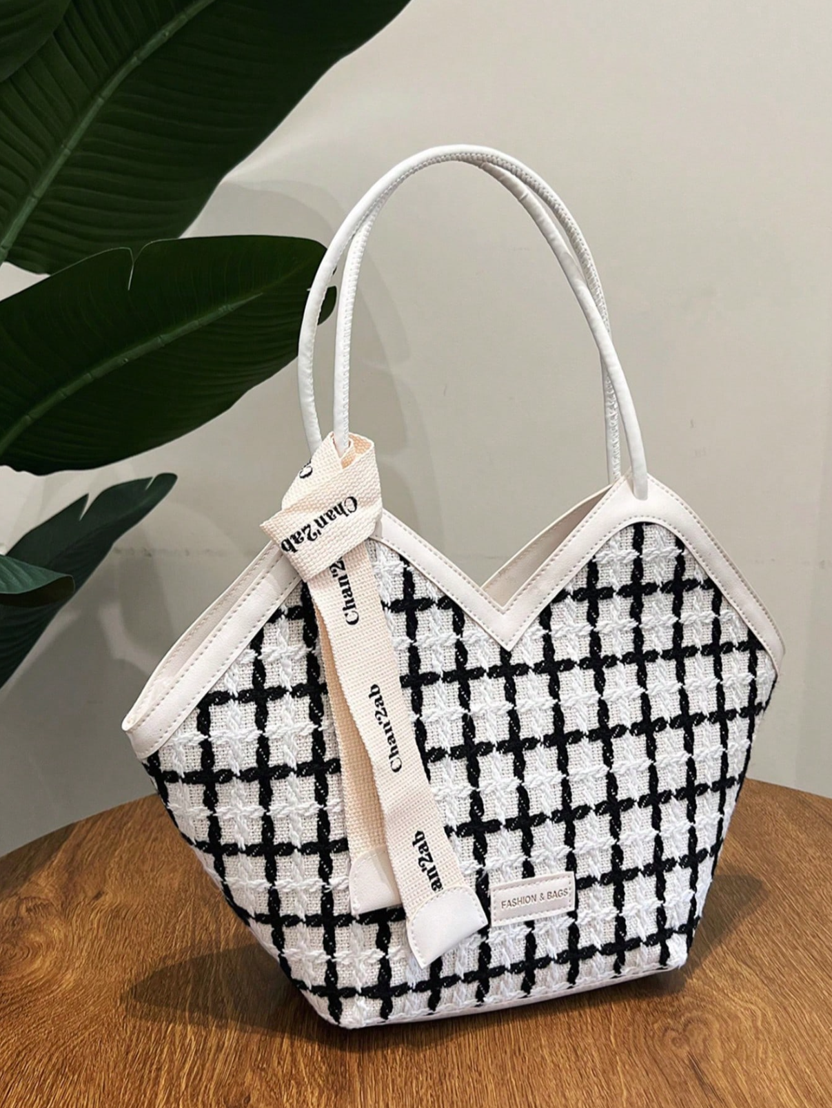 The Ribbon-Accent Tote