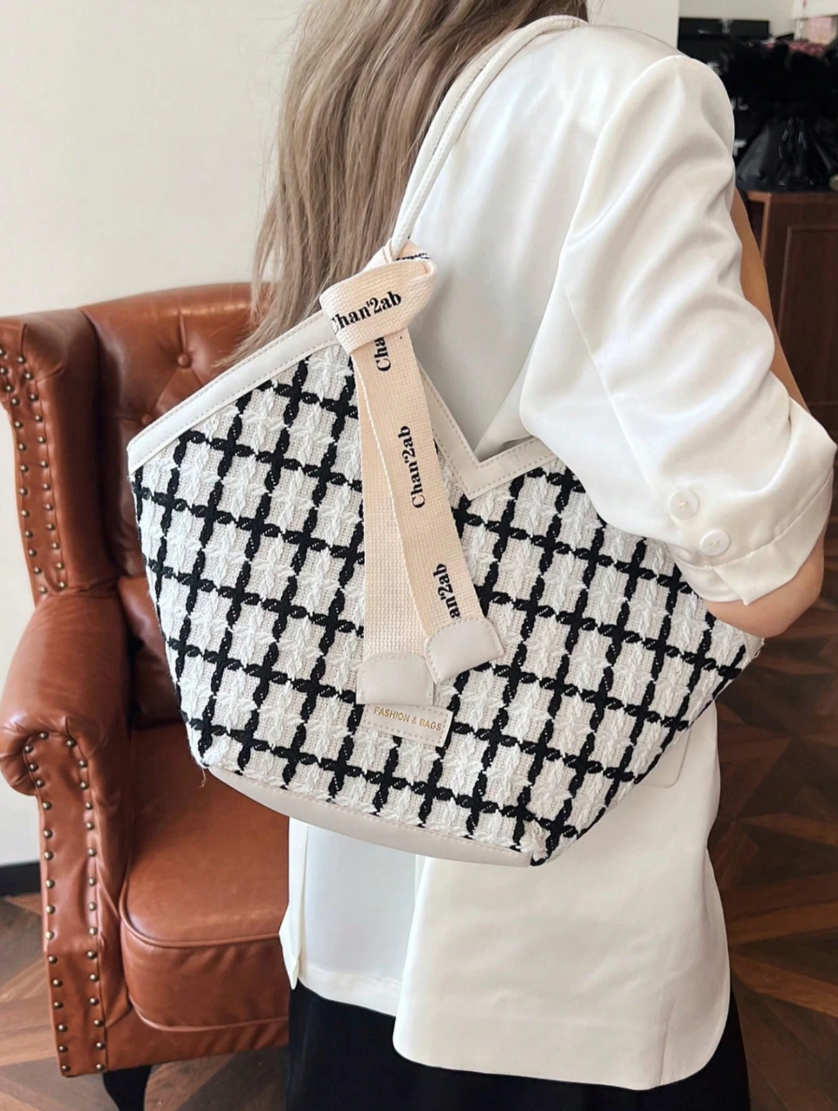 The Ribbon-Accent Tote