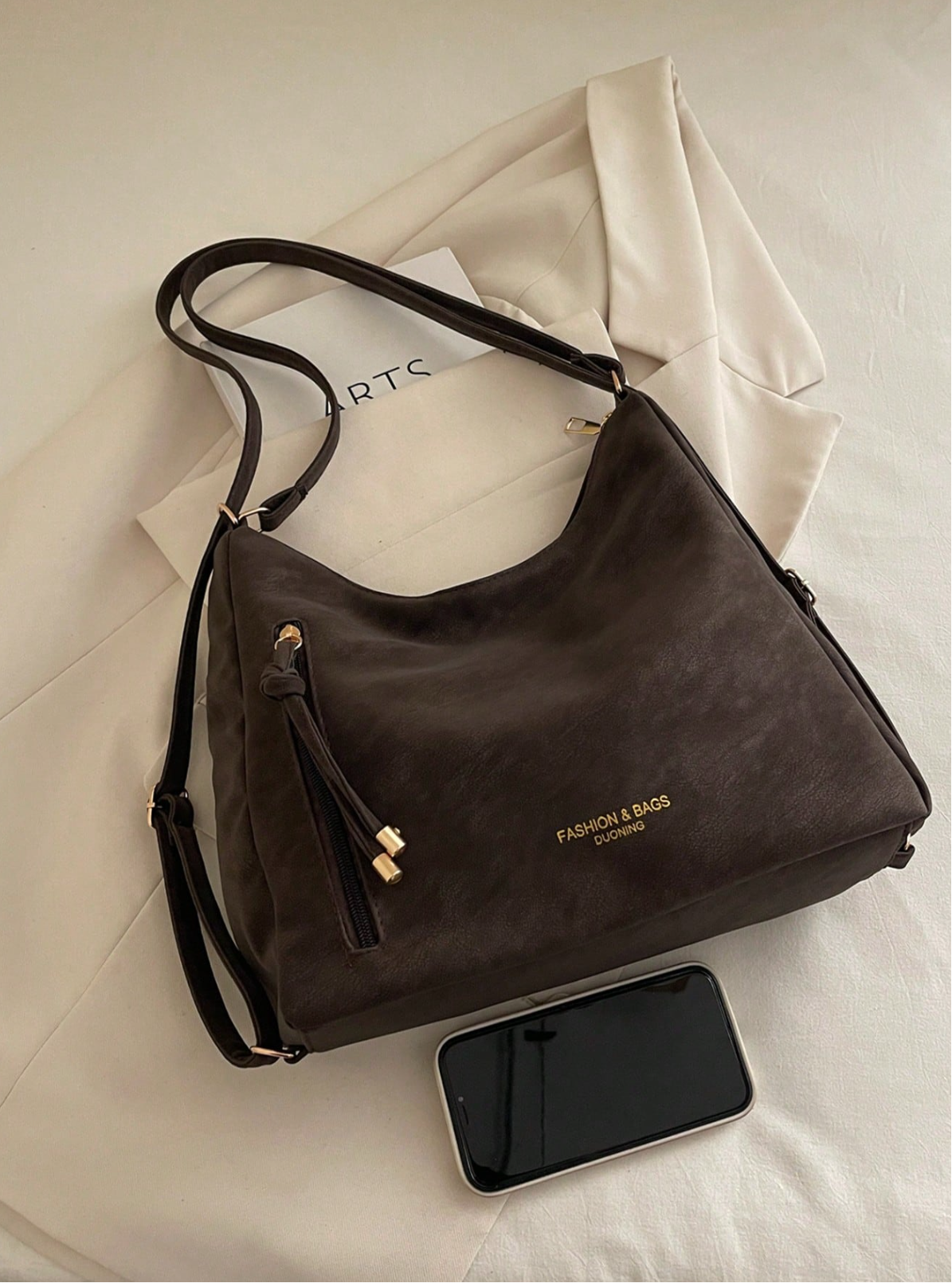 The Angled Zip Convertible Tote