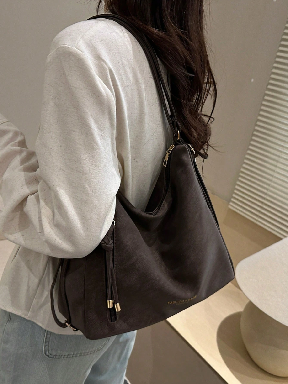 The Angled Zip Convertible Tote