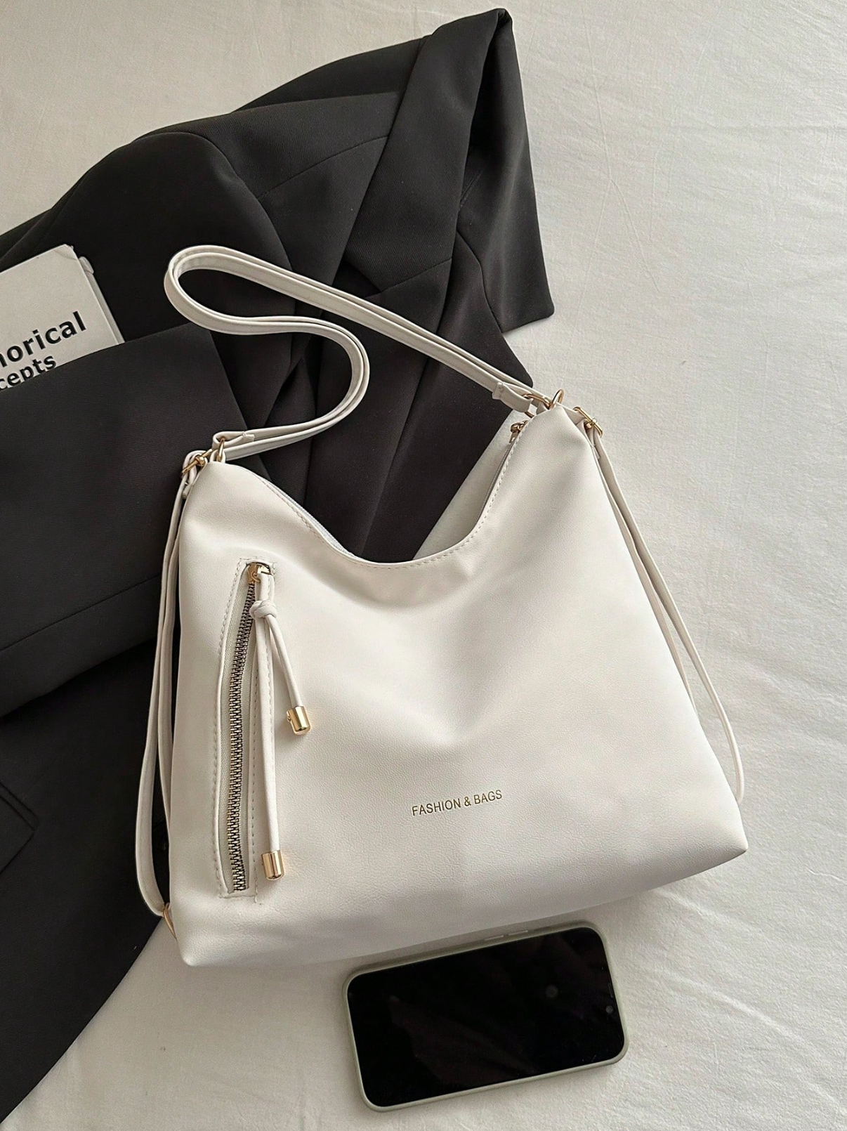 The Angled Zip Convertible Tote