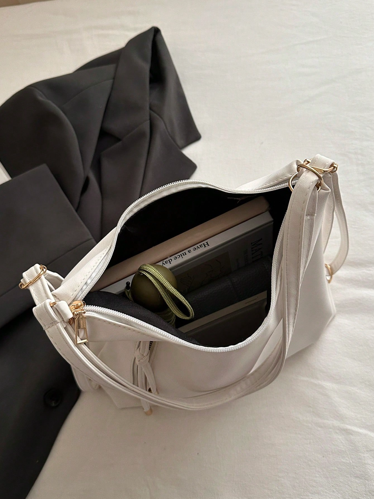 The Angled Zip Convertible Tote