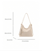 The Angled Zip Convertible Tote