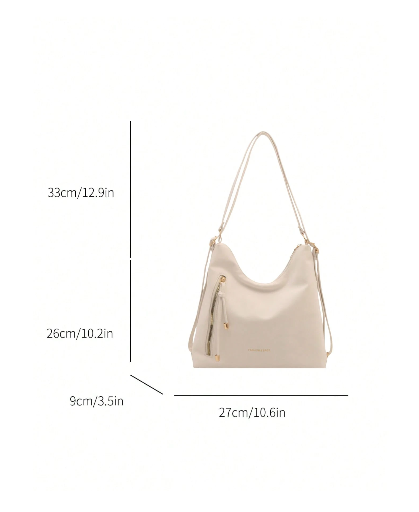 The Angled Zip Convertible Tote