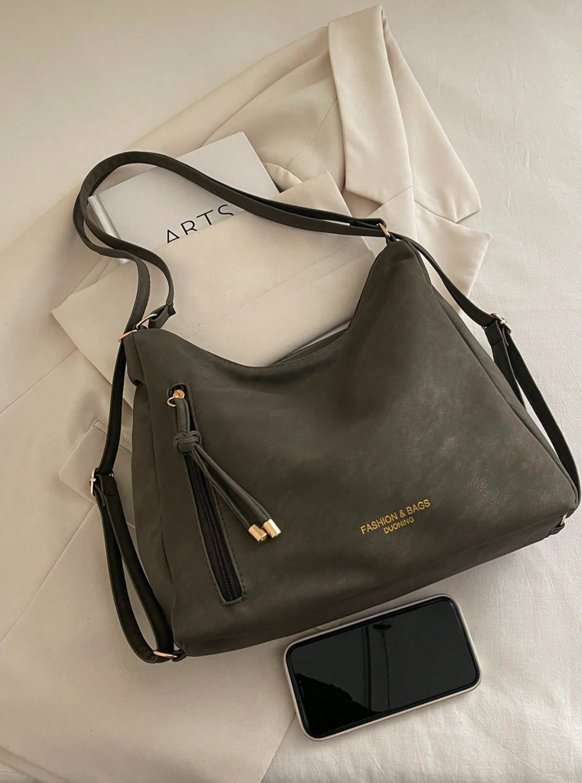 The Angled Zip Convertible Tote