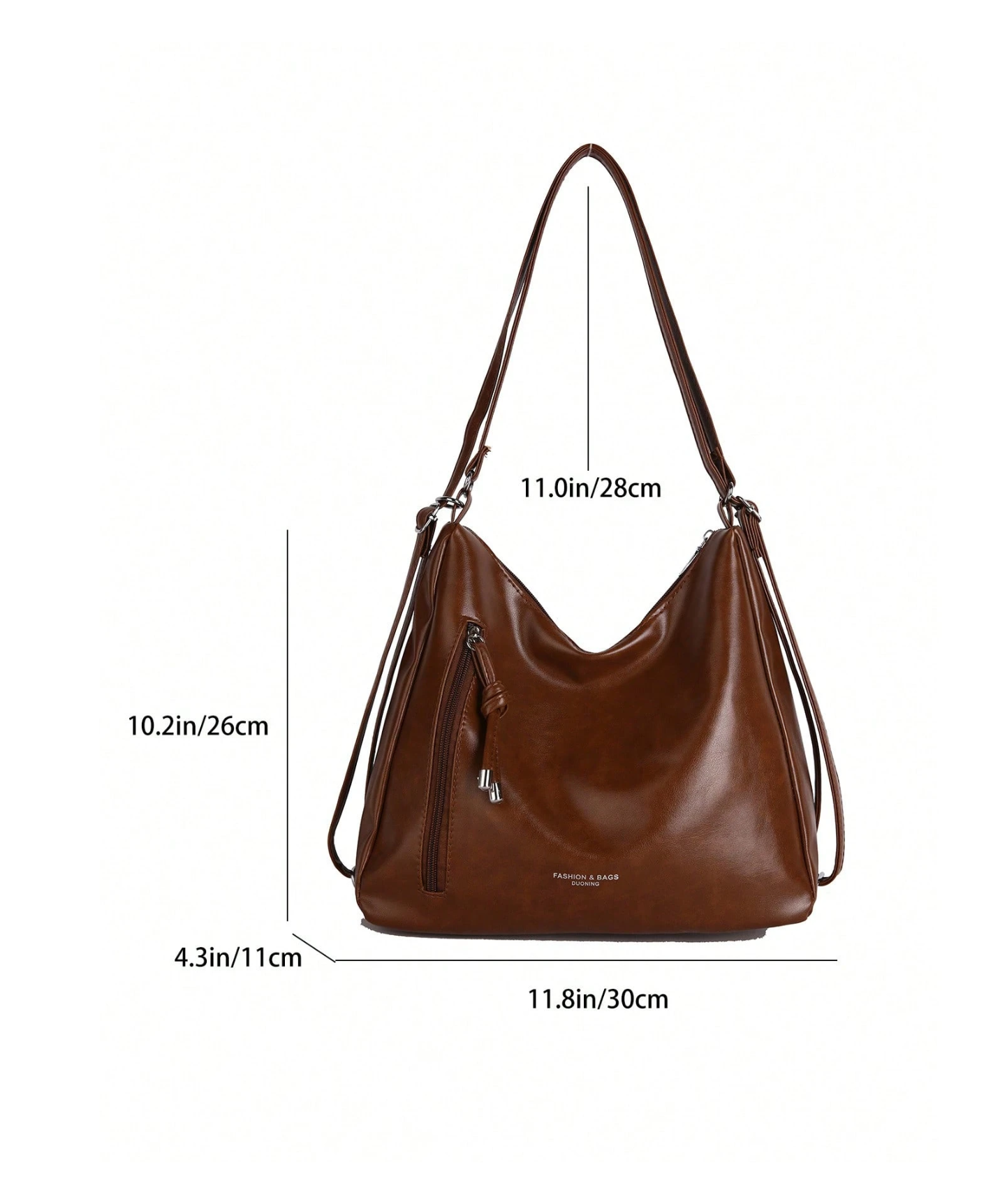 The Angled Zip Convertible Tote