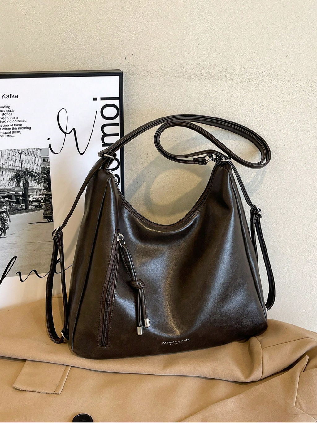 The Angled Zip Convertible Tote
