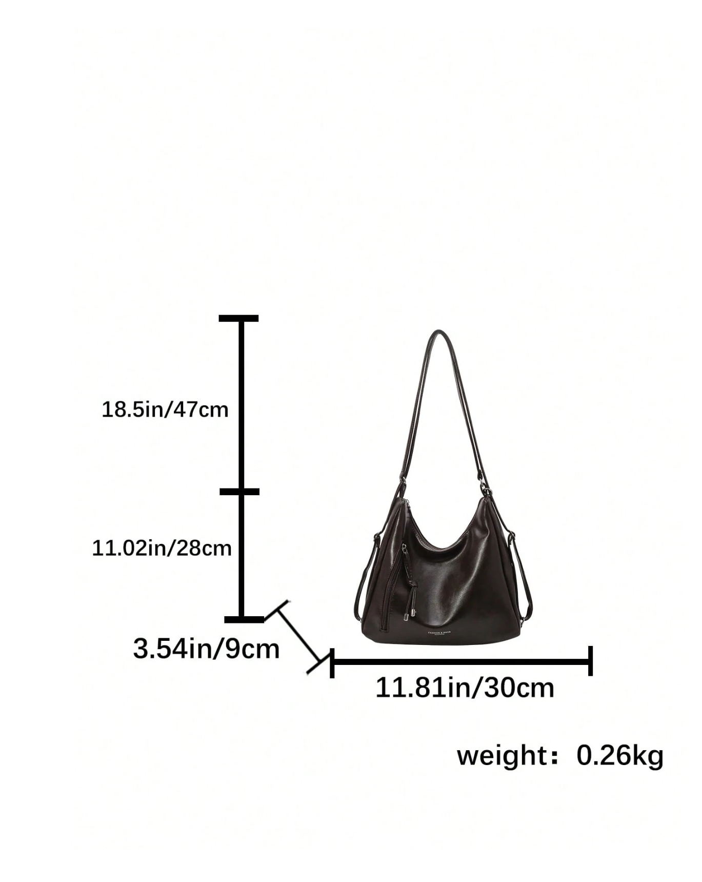 The Angled Zip Convertible Tote