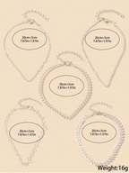 5 Pcs Anklet Set
