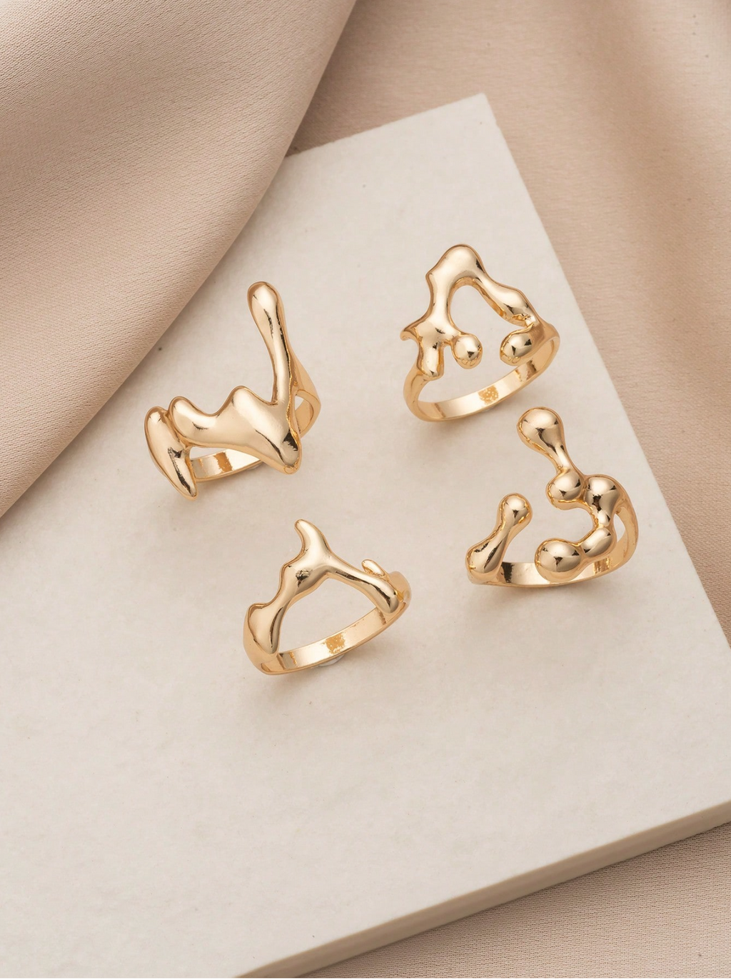 4 Pcs Drip Rings Set