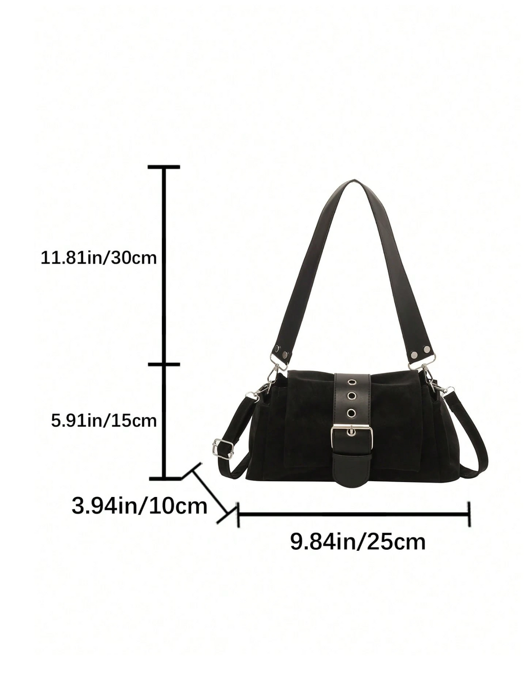 The Noir Buckle Satchel