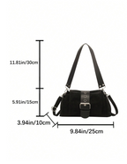 The Noir Buckle Satchel