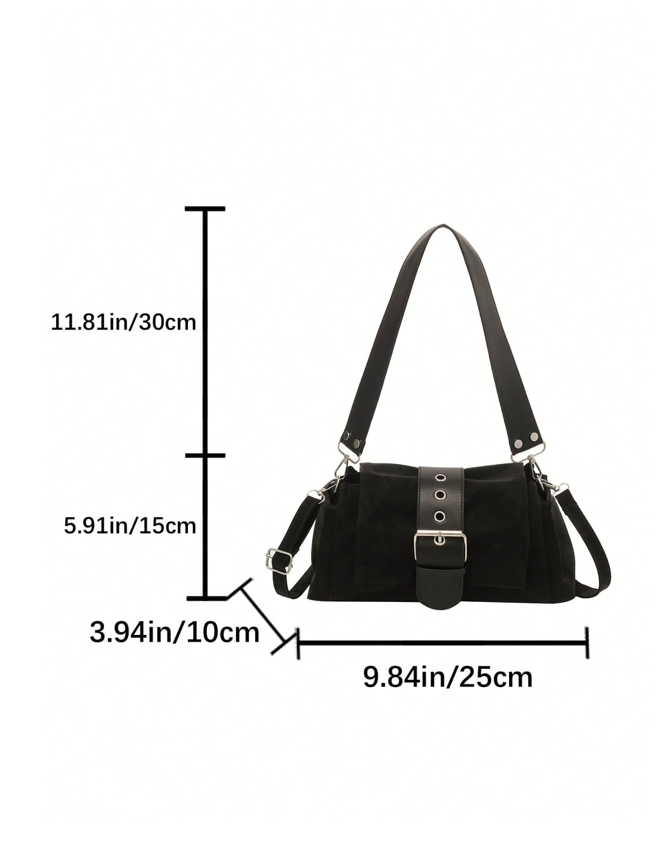 The Noir Buckle Satchel
