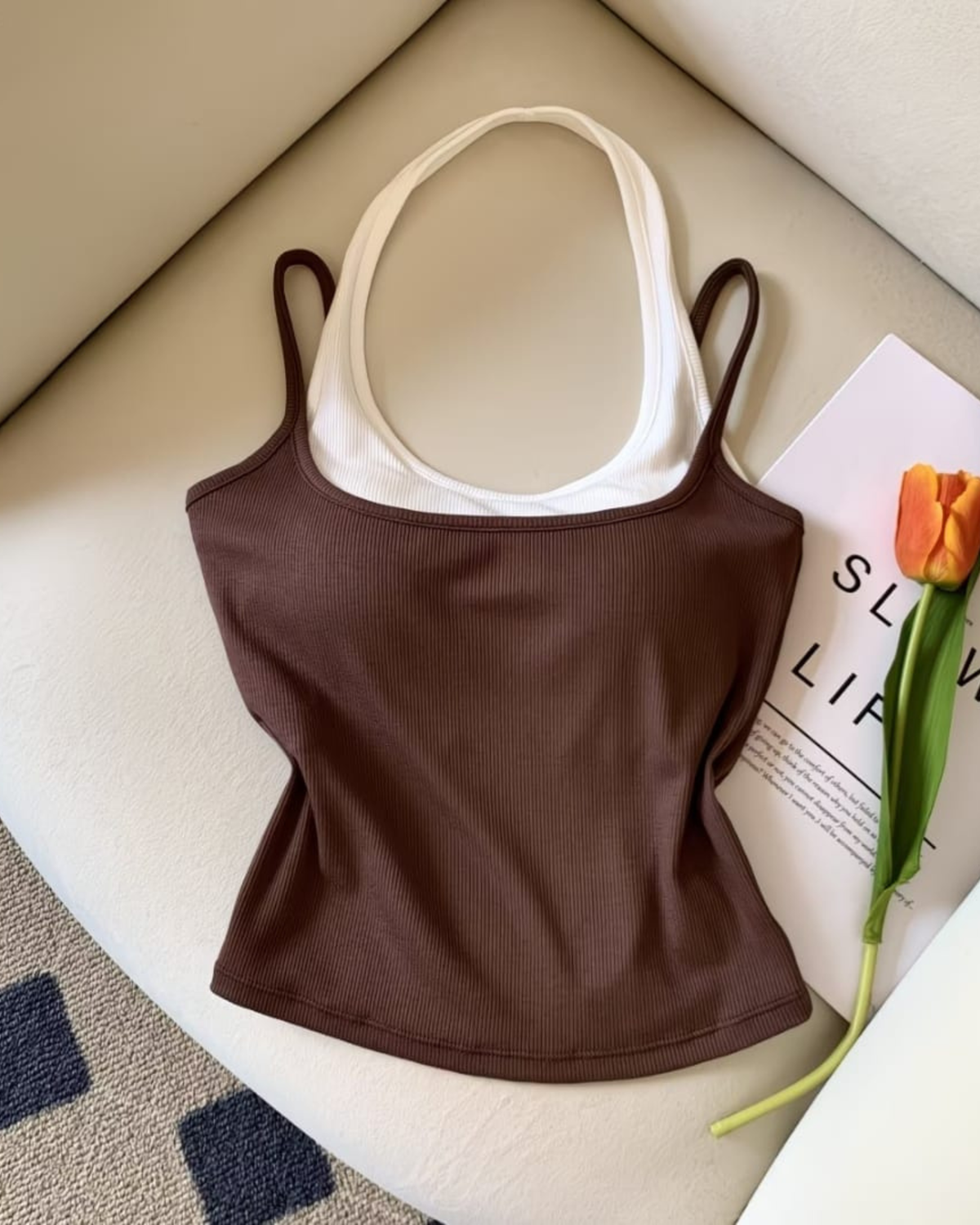 Duo-Tone Rib Cami